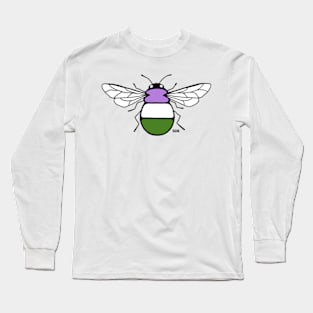 Genderqueer Pride Bee Long Sleeve T-Shirt